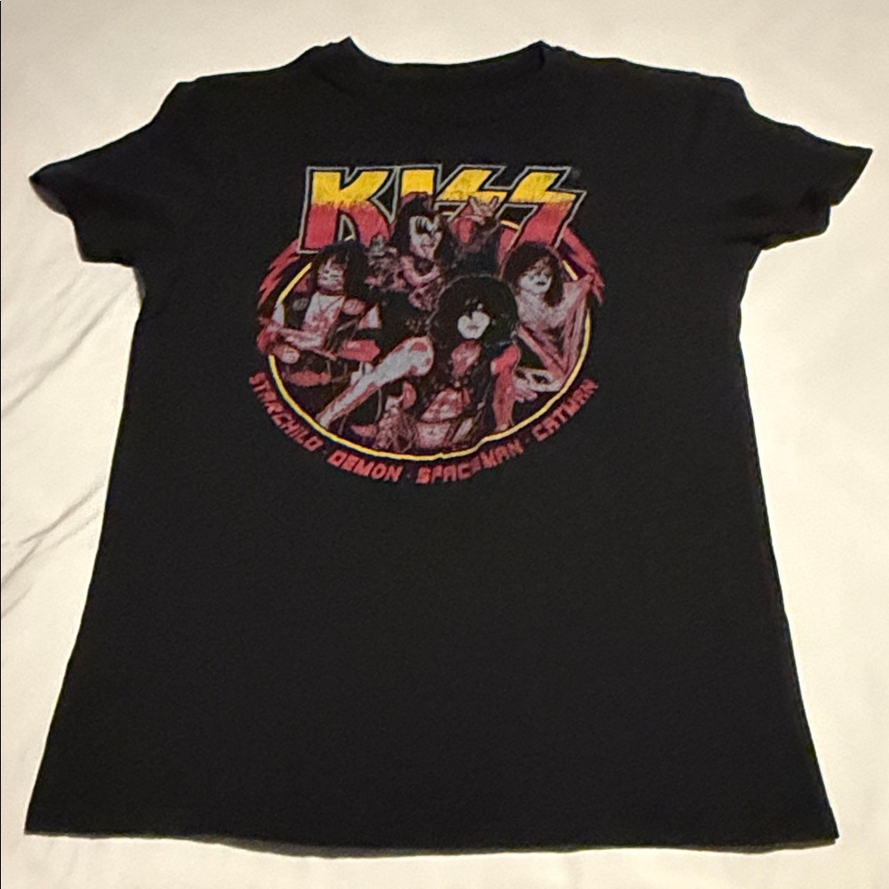 Kiss Black and Red Kids Graphic Tee